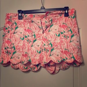 Lily Pulitzer The Buttercup Shorts (Flamingo Print